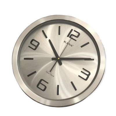 Đồng hồ treo tường vỏ nhôm cao cấp KN-45W (38cm)