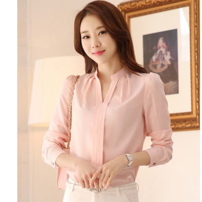 Áo sơ mi trắng, áo sơ mi công sở phong cách Hàn Quốc thiết kế tao nhã, trẻ trung, nữ tính HB08