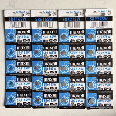 1 Vỉ 5 Viên Pin Maxell Nhật Bản Cho Đồng Hồ Đeo Tay Nhiều Kích Cỡ SR621SW / SR626SW / SR920SW / SR521SW / SR927SW / SR721SW / SR616SW / SR512SW
