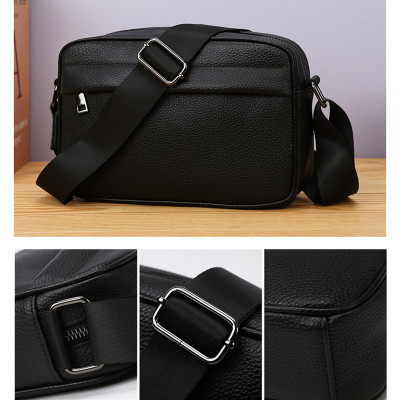 Túi đeo chéo nam DA BÒ THẬT - BEE GEE DCN9427