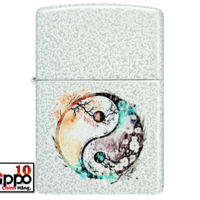 Bật lửa Zippo 46249 Floral Yin and Yang Design - Chính hãng 100%