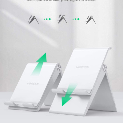 Ugreen UG80704LP247TK Màu Trắng Giá đỡ Điện Thoại để bàn - HÀNG CHÍNH HÃNG