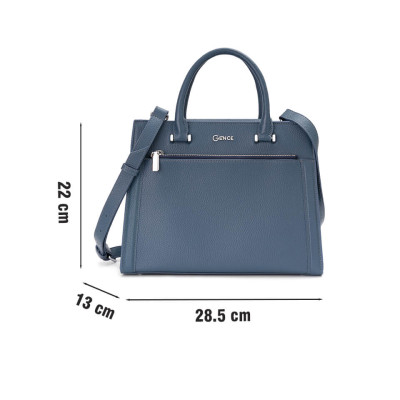 Túi Xách Nữ Túi Đeo Chéo Thời Trang GENCE TX14 Chất Liệu Da Bò Cao Cấp Màu Blue Fairy
