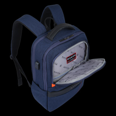 Balo Laptop Du Lịch Thời Trang Cao Cấp SAKOS CARBON Dành Cho Laptop 15.6 Inch (15.6") - Hàng Chính Hãng