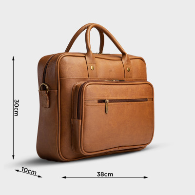 Cặp công sở Trita ( Thời trang nam đựng vừa laptop 13.3 inch - Cặp da TCA5 )