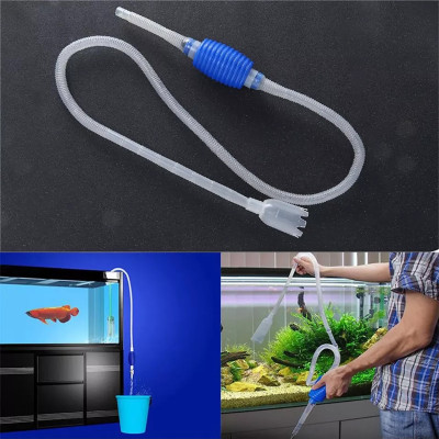 Bơm tay thay nước bể cá 2IN1: thay nước, bơm nước, hút cặn đáy vệ sinh hồ cá siêu sạch