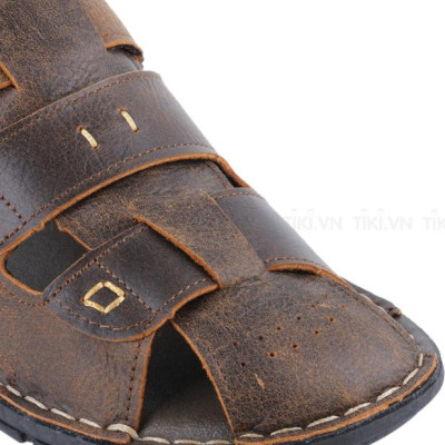 Giày Sandal Nam Da Bò Cao Cấp SUNPOLO SUSDA20N - Nâu