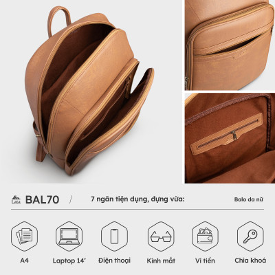 Balo Lata ( Thời trang nữ thanh lịch - Balo da BAL70 )