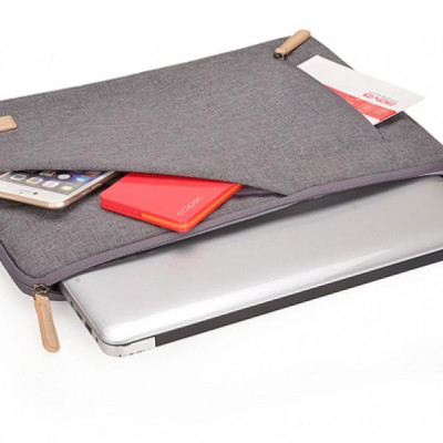 Túi chống sốc Laptop 13 inch AGVA Urban Denim - Kích thước Ngang 34 x Rộng 1.5 x Cao 25 cm - Mã LTB262GRE (Xám) - Túi chính hãng bảo hành 2 năm
