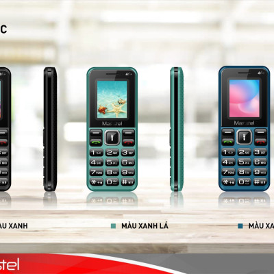 Điện thoại Masstel izi 16 4G(LTE) , Bàn phím nổi, FM không dây - Hàng chính hãng