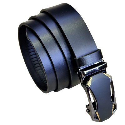 Thắt lưng nam,dây nịt nam HÀ NAM da bò thật mặt khóa tự động TLNA2043