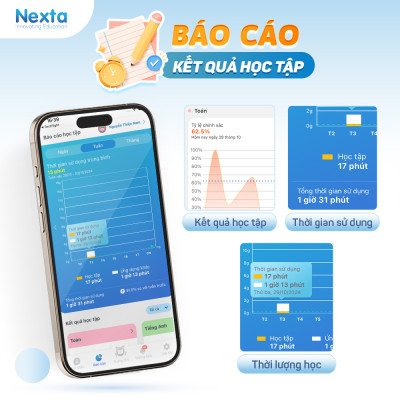 Máy tính bảng học tập thông minh Nexta Edutab Pro cho trẻ 9-12 tuổi - giải pháp học tập - quản lý thời gian cho trẻ - bảo hảnh 12 tháng