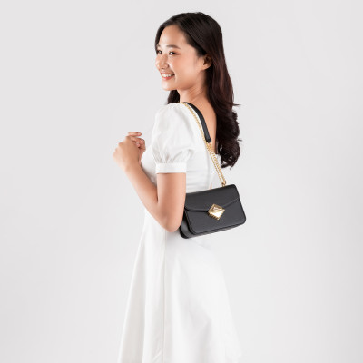 Túi Lata ( Thời trang nữ đi chơi size 17 - Túi đeo chéo da HN97 )