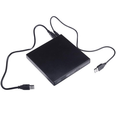 Ổ đĩa dvd rời cho laptop, desktop, máy tính bàn, ổ đĩa quang dvd rw gắn ngoài qua cổng USB hỗ trợ đọc, ghi đĩa dvd, cd không kén đĩa - Hàng chính hãng