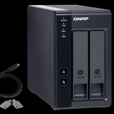 Thiết bị lưu trữ Nas QNAP, Model: TR-002 - Hàng chính hãng