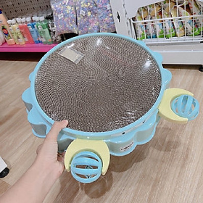 Bàn Cào Móng Cho Mèo Hình Hoa - Hình Con Cua - Kèm Banh Lục Lạc Chớp Đèn