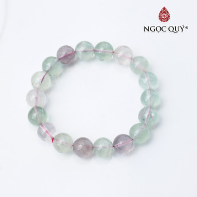 Vòng tay đá Prehnite xanh tím size hạt 10mm - Ngọc Quý