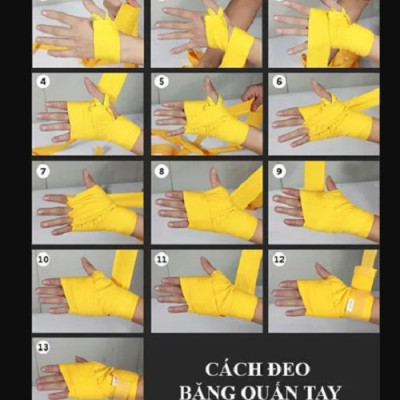 Băng quấn tay võ thuật, boxing KB802 dài 2.5m nhiều màu bằng vải mềm mại, thuận tiện cho người sử dụng