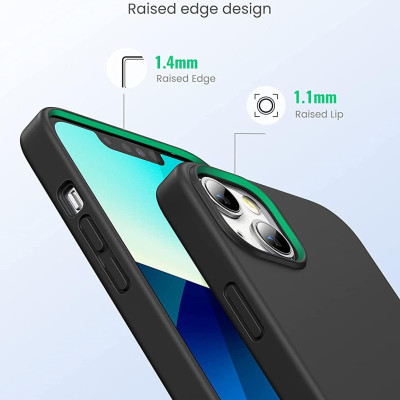 Ugreen UG80673LP544TK Màu Đen Silicone Ốp Lưng Iphone 13 6.1inch - HÀNG CHÍNH HÃNG