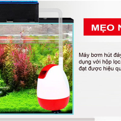 Máy bơm hút đáy BAOYU BY-304 40W bơm chìm hút cặn 360 độ bể cá cảnh thủy sinh BY304