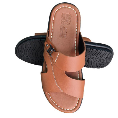 Dép Nam Quai Ngang HA NAM Da Bò Thật Cao Cấp DNA2220