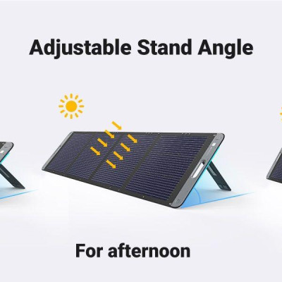 Ugreen UG15114SC200TK 200W chuẩn cắm kết nối Type XT60 Tấm panel năng lượng mặt trời có thể xếp gọn dùng cho trạm sạc 600w 1200w 2200w Gs600 gs1200 - HÀNG CHÍNH HÃNG