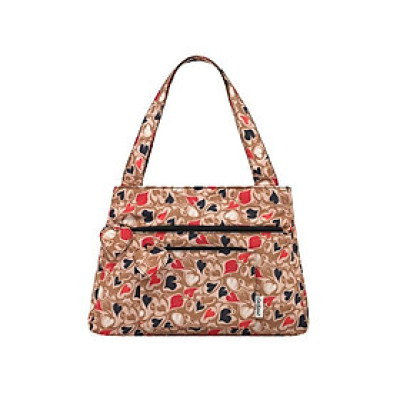 Cath Kidston - Túi đeo vai/Recycled Rose Medium Shoulder Bag - Marble Hearts Ditsy - Brown -1041521