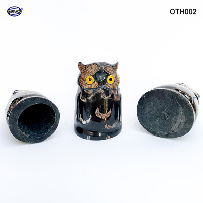 Cú mèo bằng sừng /biểu tượng của Nhật Bản ️(OTH002) mang lại may mắn, thịnh vượng, nhanh nhẹn