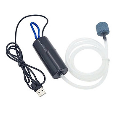 Máy Bơm Oxy Mini Bể Cá – Sủi Êm, Khí Mạnh, Cắm USB Tiện Dụng, Bền Bỉ Lâu Dài