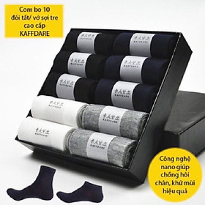 Combo 10 đôi tất / vớ nam cao cấp ,  giúp chống mùi hôi chân , kháng khuẩn , tạo cảm giác êm ái khi mang 
