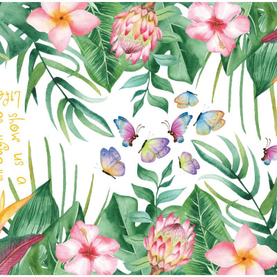 Decal giấy dán tường Hoa Văn Trang Trí SK7193