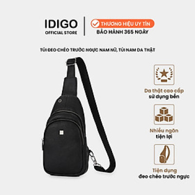 Túi đeo chéo trước ngực nam, túi đựng điện thoại da thật cao cấp IDIGO MB1 - 6028