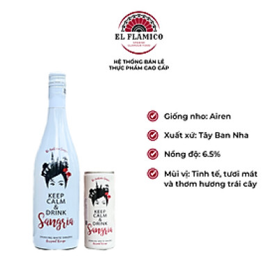 Rượu Vang Sparkling Sangria Trắng Bodegas Verduguez 750ml