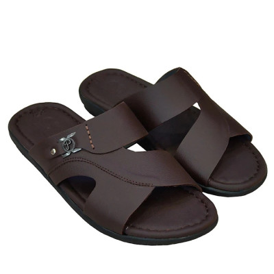 Dép Nam Quai Ngang HA NAM Da Bò Thật Cao Cấp DN2077