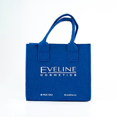 Túi vải dạ đựng đồ, nhãn hiệu Eveline màu xanh