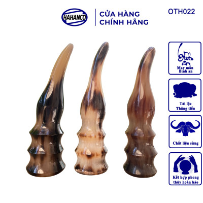 Chóp sừng bò Châu Phi vật phẩm phong thủy (OTH022) giàu sang/phú quý/may mắn - Bày bàn làm việc hoặc trong nhà