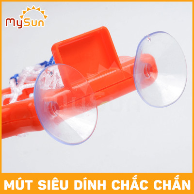 Bộ đồ chơi bóng rổ treo tường mini trong phòng nhà tắm cho bé vận động thể thao MySun