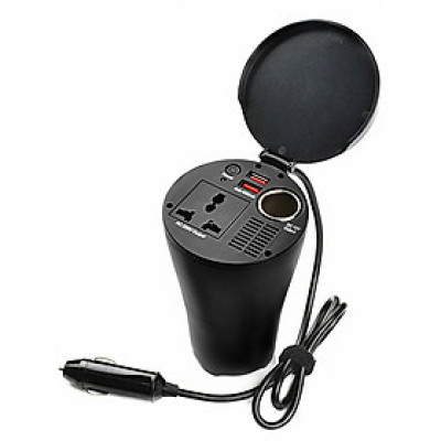 Bộ Chuyển Nguồn Điện 12V ra 220V Trên Xe Ô Tô Cao Cấp 150W CN02 - Hàng Nhập Khẩu