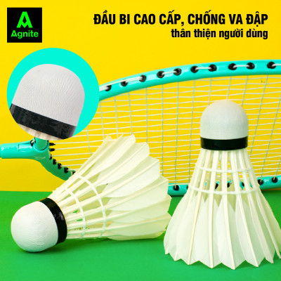 Hộp cầu lông cao cấp chính hãng Agnite, ống cầu lông vũ phục vụ luyện tập, thi đấu chuyên nghiệp - FH915 - Lẻ 1 quả cầu cao cấp