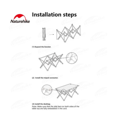 Bàn vải cắm trại gấp gọn NatureHike NH22YW008