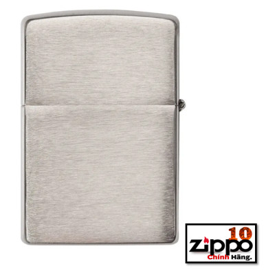 Bật lửa Zippo Armor 162  NHÁM TRẮNG VỎ DÀY-Brushed Chrome - Chính hãng 100%