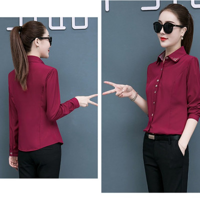 Áo sơ mi nữ công sở thiết kế cơ bản sành điệu cá tính tay dài Haint Boutique SM150