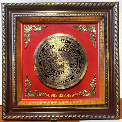 Quà tặng tranh mặt trống đồng Ngọc Lũ 