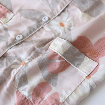 Bộ Đồ Pijama Mặc Nhà Ngắn Tay Azuno BN2706 Chất Liệu Cotton Lụa Nhẹ Mát Cho Mùa Hè