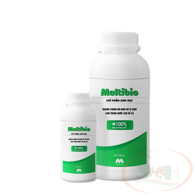 Vi sinh nước MultiBio Plus 125ml, 250ml, 500ml, 1000ml multi bio xử lý khử đục làm trong nước bể cá tép thủy sinh