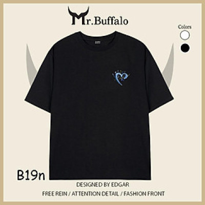 Áo Thun Đôi, Cặp Mr.Buffalo CUTE Tshirt Cotton 100% có bigsize Unisex Local Brand B19B19n