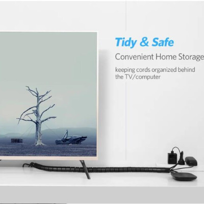 Ugreen UG30820LP121TK 5M màu Đen Dây ống xoắn PE bảo vệ cáp cao cấp - HÀNG CHÍNH HÃNG