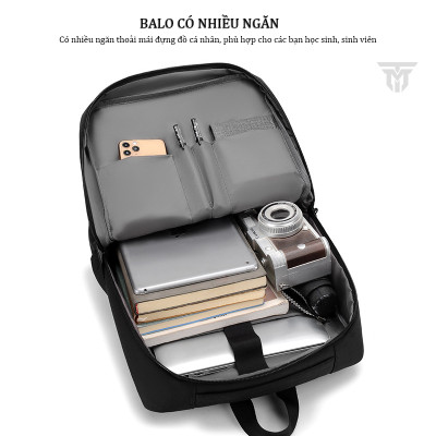 Balo Nam Đa Chức Năng Teement, Đựng Vừa Laptop 15.6 Inch Siêu Nhẹ, Chống Xước , Chống Nước Hiệu Quả - Hàng Chính Hãng