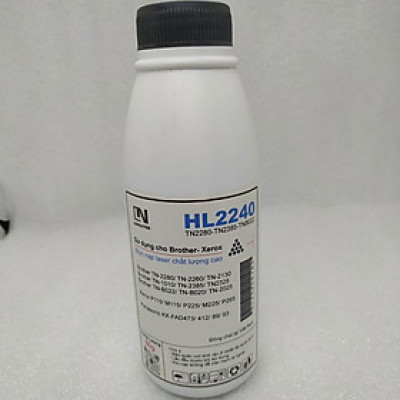 Mực chai, Mực nạp LN 2240 (TN2385 TN2280 TNB022 TNB027) Dùng cho máy in Brother laser trắng đen, Trọng lượng 80g - Hàng chính hãng