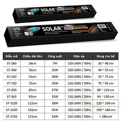 Đèn led Neo Helios Solar Color Booster ST series kích tanning màu bể cá tép thủy sinh cảnh